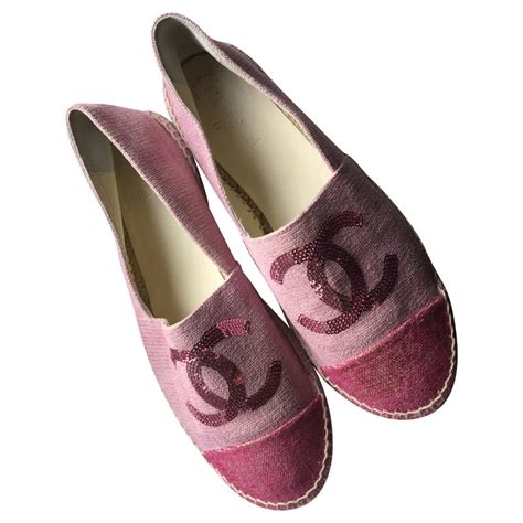 chanel espadrilles rosa|chanel espadrilles.